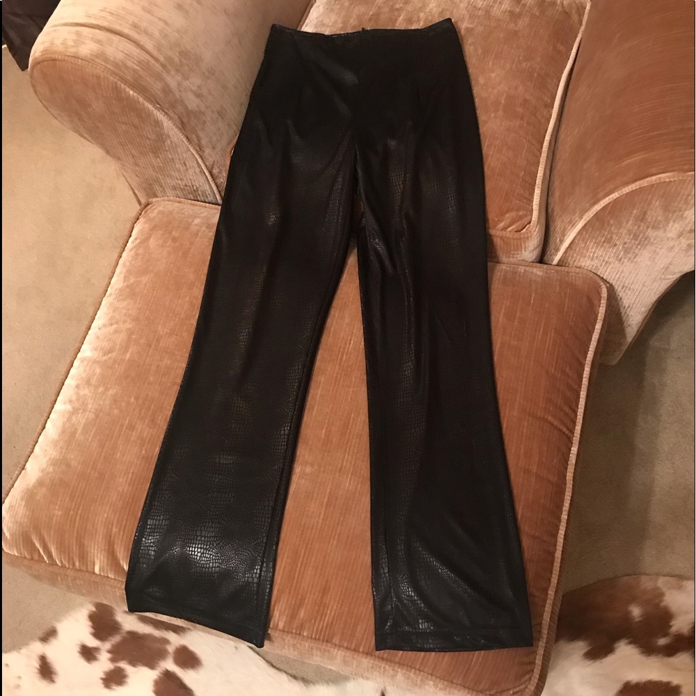 Snake print pants
